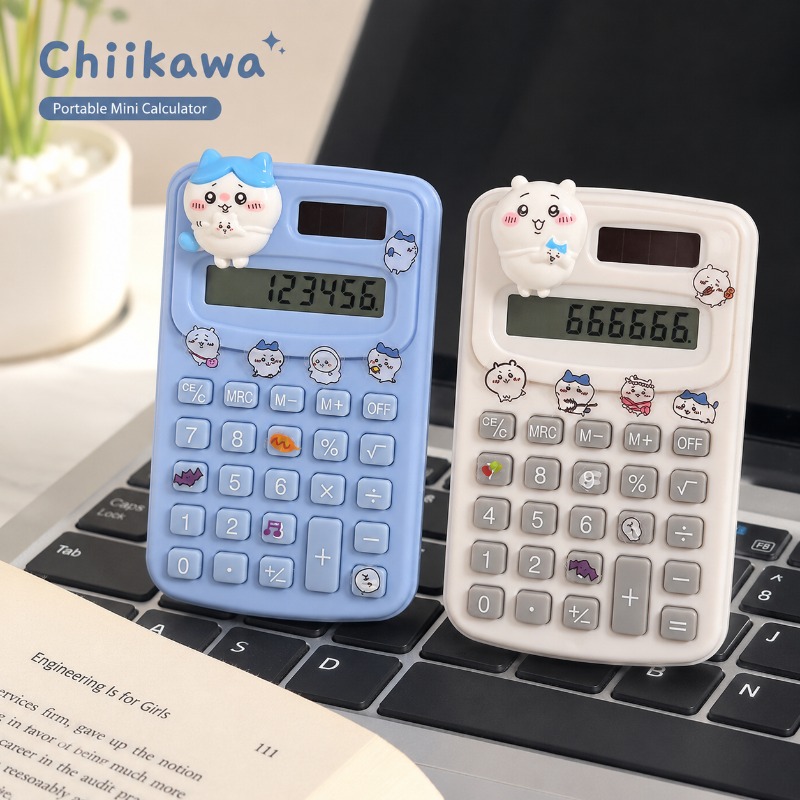 Scientific Calculator For Secondary School - Kalkulator Mini Portabel Kawaii Chiikawa Dengan